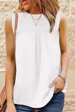 Smocked Tie Back Frill Trim Tank Tanks & Camis