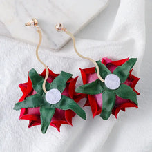 Alloy Rose Dangle Earrings Earrings