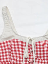 Perfee Contrast Plaid Square Neck Tank Tanks & Camis