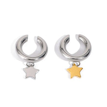 Stainless Steel Star Clip On Earrings Earrings