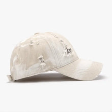 Distressed Adjustable Cotton Baseball Cap Hats
