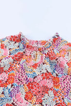 Floral Mock Neck Tank Top Tanks & Camis