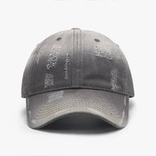 Adjustable Cotton Baseball Hat Gray One Size Hats