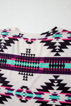 Aztec Print V-Neck Midi Dress Woman Casual Dress