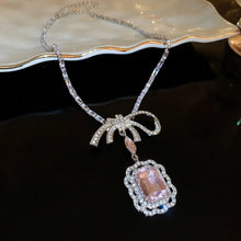 Alloy Crystal Geometric Pendant Necklace Silver One Size Fashion Jewelry