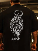 Men's Plus Size Tiger Round Neck Short Sleeve T-Shirt Mens Tops