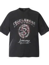 Men's Vintage Style Graphic Short Sleeve T-Shirt Black Mens Tops