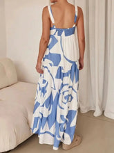 Printed Tiered Square Neck Maxi Dress Woman Maxi Dress