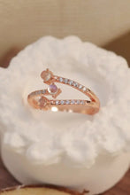 High Quality Natural Moonstone 925 Sterling Silver Ring Rose Gold One Size Rings