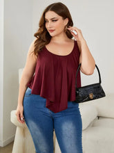 Plus Size Double-Strap Scoop Neck Cami Tanks & Camis