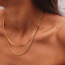 Double Layered Chain Necklace Fashion Jewelry