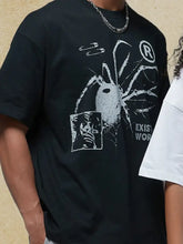 Men's Graphic Round Neck Half Sleeve T-Shirt Mens Tops