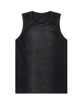 Men's Classic Round Neck Tank Top Black Mens Tops