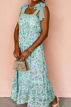 Lace Detail Square Neck Floral Dress Casual Dresses