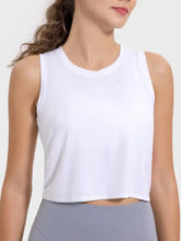 Millennia Drawstring Cutout Round Neck Active Tank Woman Activewear