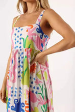 Floral Print Spaghetti Strap Summer Maxi Dress Woman Maxi Dress