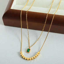 18K Gold-Plated Double-Layered Necklace Necklaces