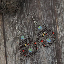 Acrylic Letter Teardrop Shape Earrings Fashion Jewelry