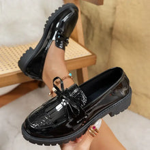 Round Toe Block Heels Loafers Woman Loafers