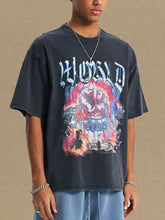 Men's Graphic Round Neck Half Sleeve T-Shirt Mens Tops