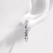 925 Sterling Silver Inlaid Zircon Huggie Earrings Earrings