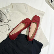 Square Toe Flats Slip-Ons Woman Loafers