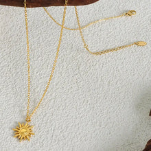 Titanium Steel Sun Shape Pendant Necklace Necklaces