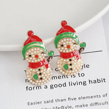 Snowman Rhinestone Alloy Earrings Earrings