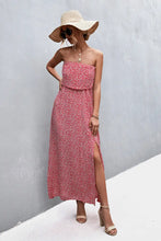 Strapless Split Maxi Dress Woman Maxi Dress