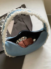 Raw Hem Denim Shoulder Bag Shoulder Bags