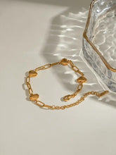 18K Gold-Plated Stainless Steel Heart Bracelet Bracelets