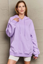 Full Size Drawstring Long Sleeve Hoodie Lavender Woman Sweatshirts