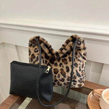 Leopard Furry Shoulder Bag Shoulder Bags