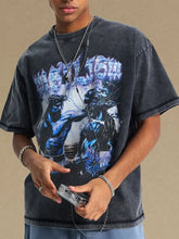 Men's Round Neck Half Sleeve Graphic T-Shirt Mens Tops