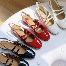 Round Toe Block Heels Loafers Woman Loafers