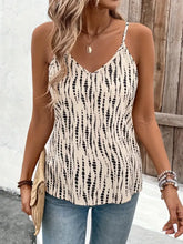 Printed V-Neck Cami Top Tanks & Camis
