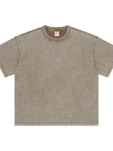 Men's Round Neck Half Sleeve T-Shirt Mocha Mens Tops
