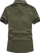 Men's Plus Size Embroidered Collared Neck Short Sleeve Shirt Mens Tops