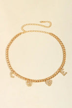 LOVE Alloy Belt Gold One Size Belts