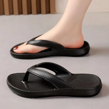 Toe Post Flats Slippers Black Woman Slippers