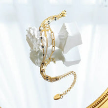 Titanium Steel Three-Layered Bracelet Bracelets