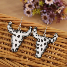 Alloy Animal Print Cow Head Earrings Earrings