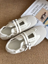 Vintage Double Strap Mary Jane Shoes Woman Loafers