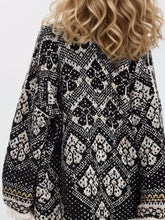 Open Front Long Sleeve Graphic Cardigan Woman Outerwear