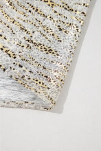 Beige and Black Twist Front Patterned V Neck T Shirt for Women Woman T Shirts