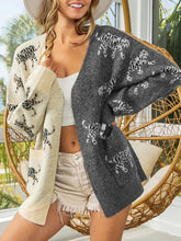 Open Front Cardigan with Pockets Cream Woman Outerwear