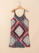 Geometric Paisley Print Cami Mini Dress Woman Casual Dress