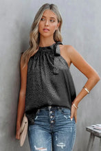 Printed Tied Grecian Neck Tank Tanks & Camis