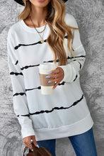 Black and White Striped Long Sleeve Shirt for Women Woman T Shirts