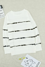 Black and White Striped Long Sleeve Shirt for Women Woman T Shirts